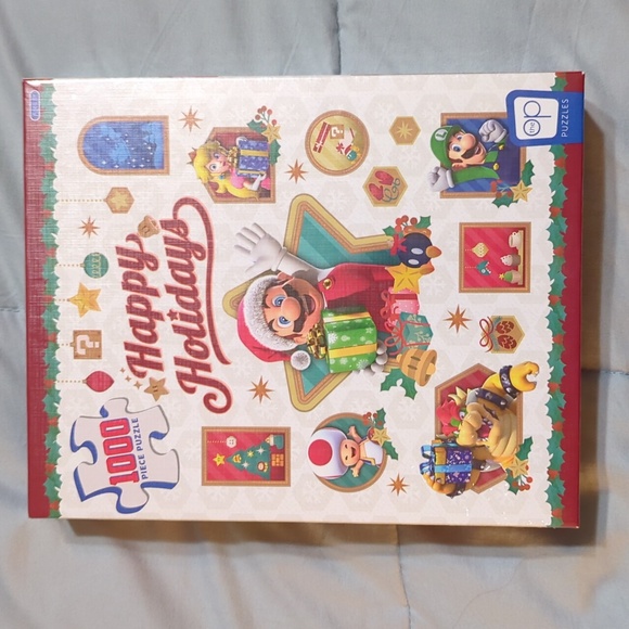 New in Package Mario Holidays jigsaw puzzle - 1000 pieces - Picture 1 of 4